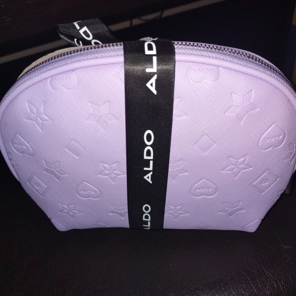 ALDO Iridescent Teal and Lavendar Cosmetic Bag Duo - Picture 3 of 4